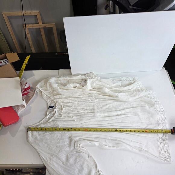 NWT Swimsuits For All Plus Size 22/24 White Crochet Swim Cover-Up - Picture 6 of 6